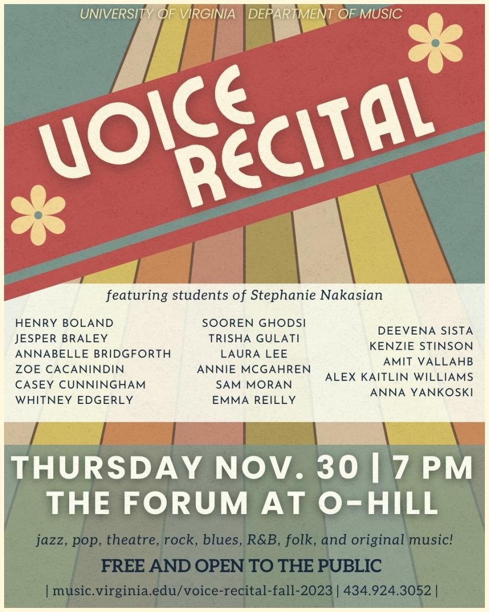 Voice Recital - Fall 2023