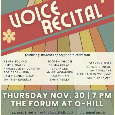 Voice Recital - Fall 2023