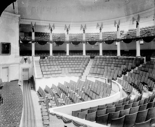 Cabell Hall Auditorium sometime between 1898 and 1905.