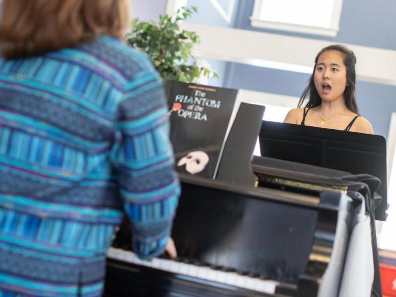 The Department of Music offers private instruments and voice lessons