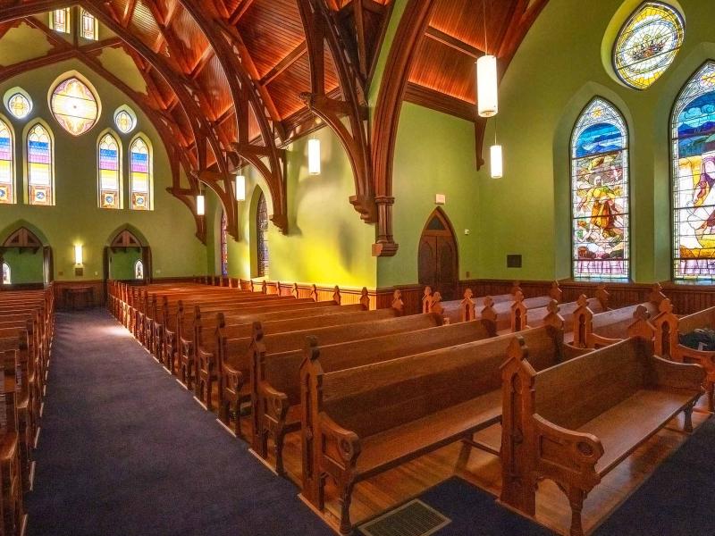 Interior of UVA Chapel