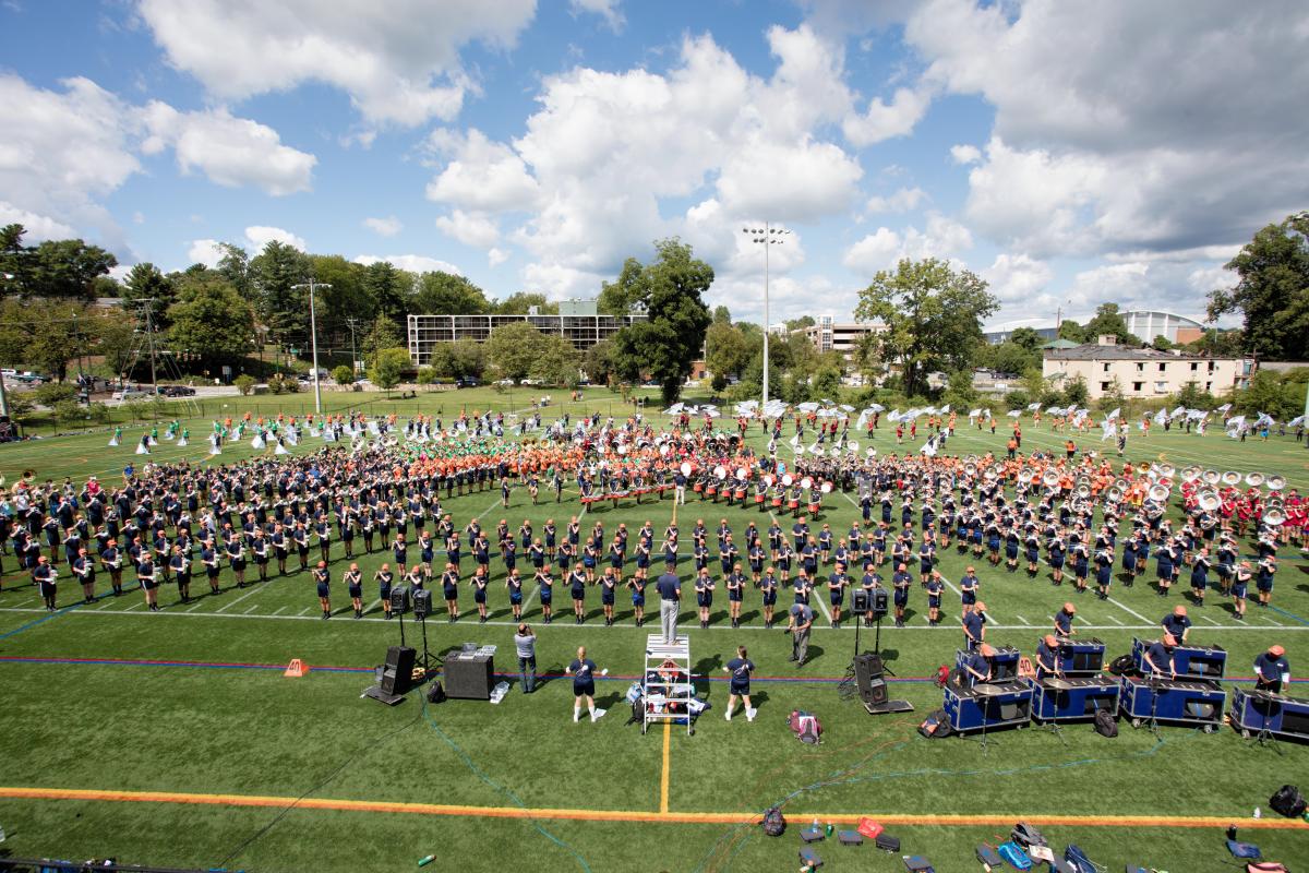 UVA Cavalier Marching Band on Carr's Hill Field