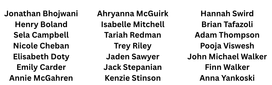 voice students from Stephanie Nakasian studio - spring 2025