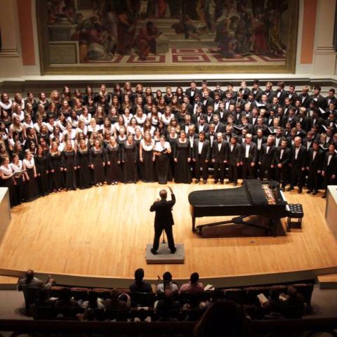 choral showcase - University Singers, Chamber Singers, Virginia Women's Chorus and Virginia Glee Club